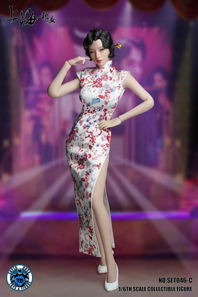 Scale Action Figure SUPER DUCKS COSPLAY Shanghai Diva Night Shanghai Beauty Head and China Dress Clothes Set Not [TOYBARJAPAN] 1/6 SET046-C (Body