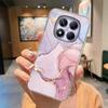 Синий леопардовый принт Художественный мраморный чехол для телефона Для Xiaomi Redmi Note 15 Pro 5G Прозрачный Clear Для Redmi 15C 15 4G Мягкий чехол