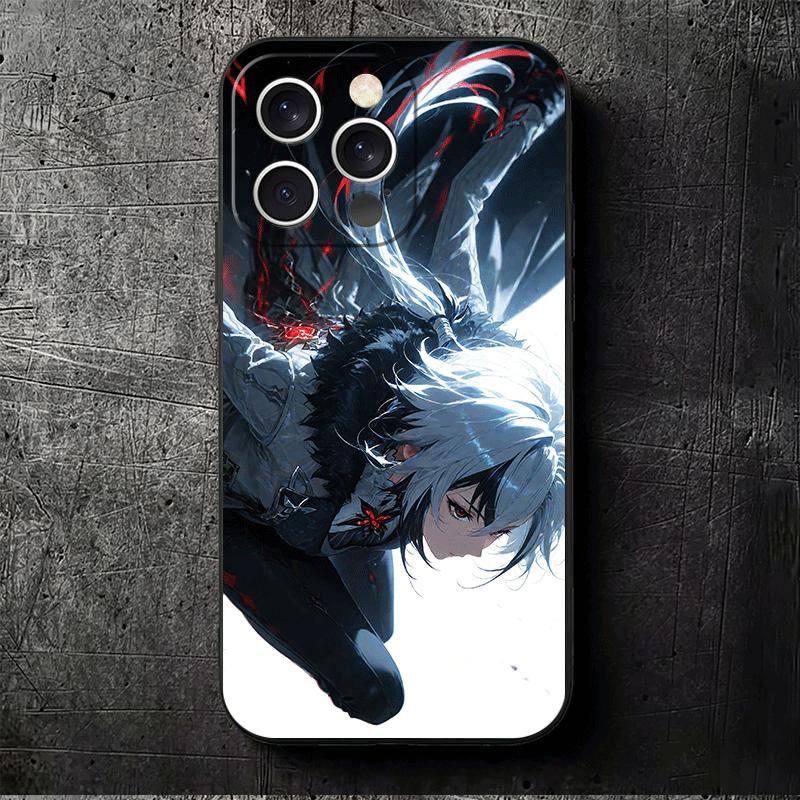 Genshin Impact Арлекино Мягкий чехол для телефона для iPhone 16 16E 17 Air 15 Pro Max 14 Plus 13 Mini 11 12 7 Черная задняя крышка