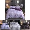 Versatile Marble Pattern Soft Bedding Duvet Cover Set With Matching Pillowcase Choices