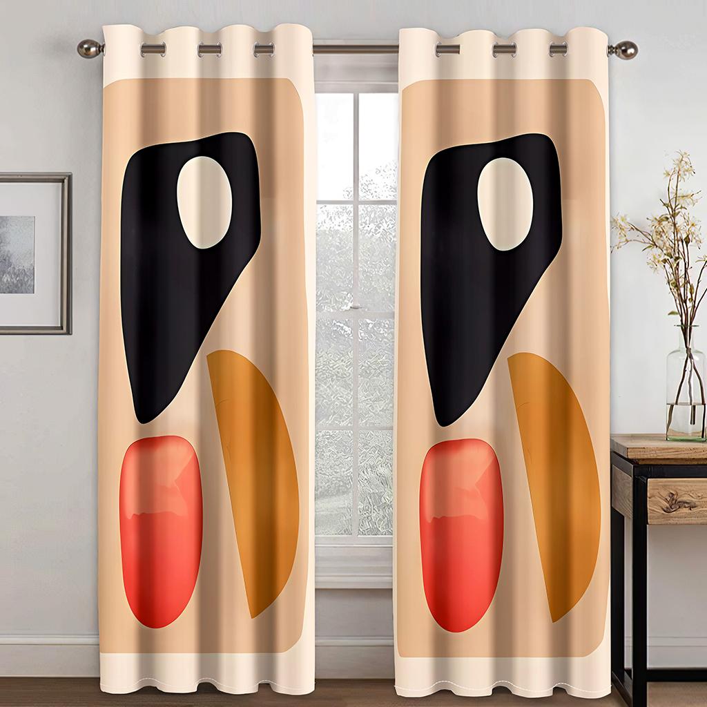 Простые современные художественные абстрактные стильные красочные оконные шторы жалюзи для гостиной спальни ванной комнаты кухни двери домашнего декора2 шт.