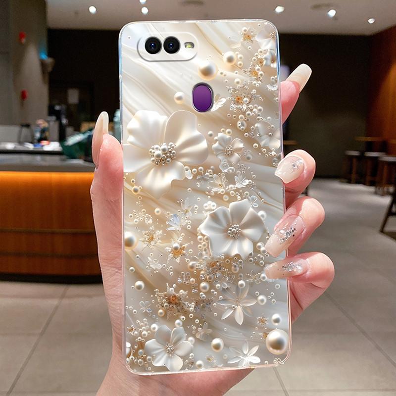 Case For OPPO A5S A12 AX5S A7 2018 AX7 A7N A12S A11K Luxury Fashion Butterfly Flowers New Design Clear Soft Silicone Phone Case