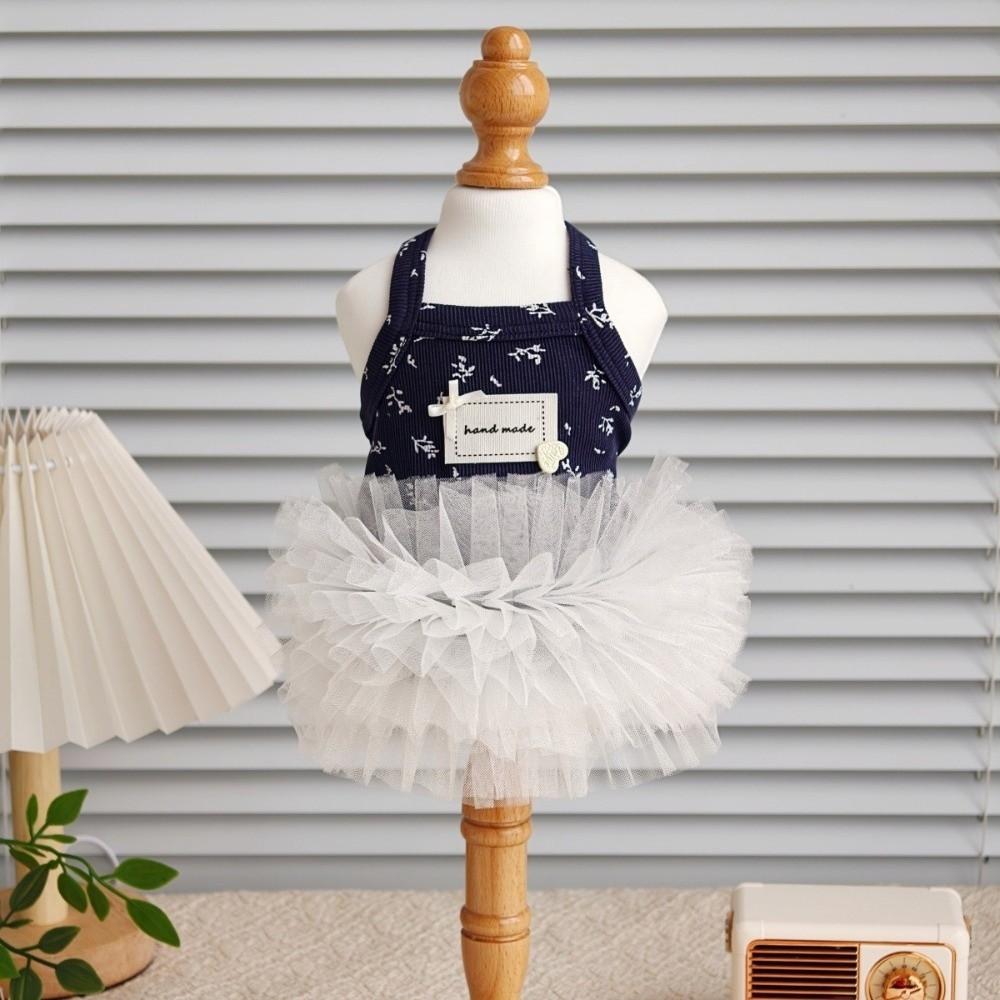 Small Flowers Puppy Tutu Dress Korean Style Pet Apparel New Dog Princess Dress  for Kittens