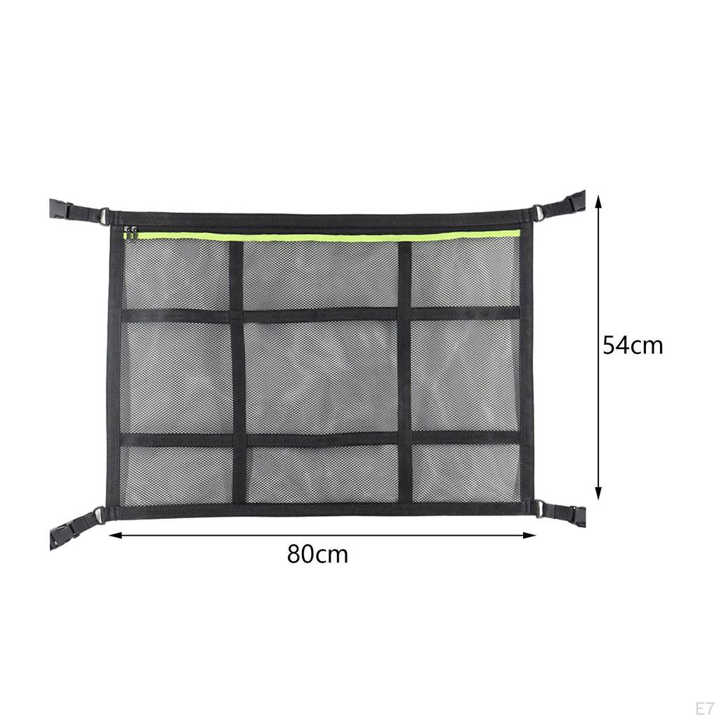 Adjustable Car Roof Net Organizer for Storage