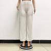 Women's New High Grade Solid Color Pendant Sequin Casual Wide Leg Pants