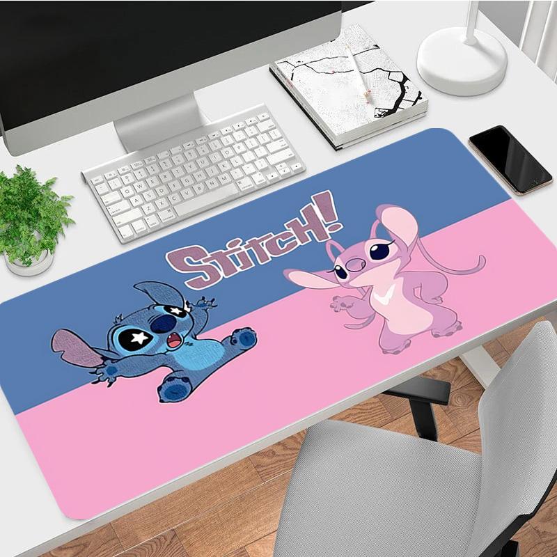 Stitch Fun Xl Gaming Mouse Pad Nonslip Rubber Base Stitched Edge Waterproof Desk Mat For Pc Laptop Gamer Office Computer Accessories C92764