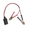 12V 10A Удлинительный кабель гнезда прикуривателя с фиксированной резьбой и зажимом типа «крокодил» для аккумулятора, автомобильный адаптер прикуривателя
