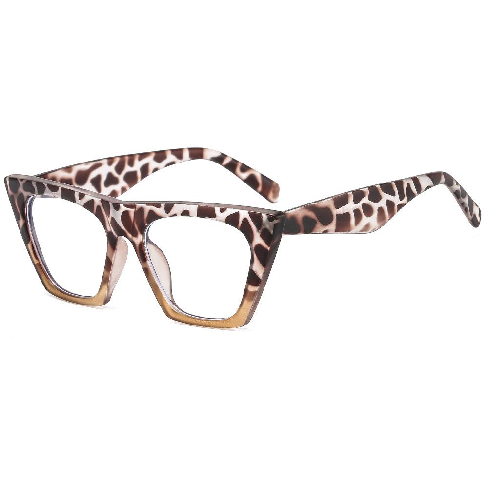 New sunglasses PC frame anti-blue light glasses European and American fashion cat eye frame export fashion glasses