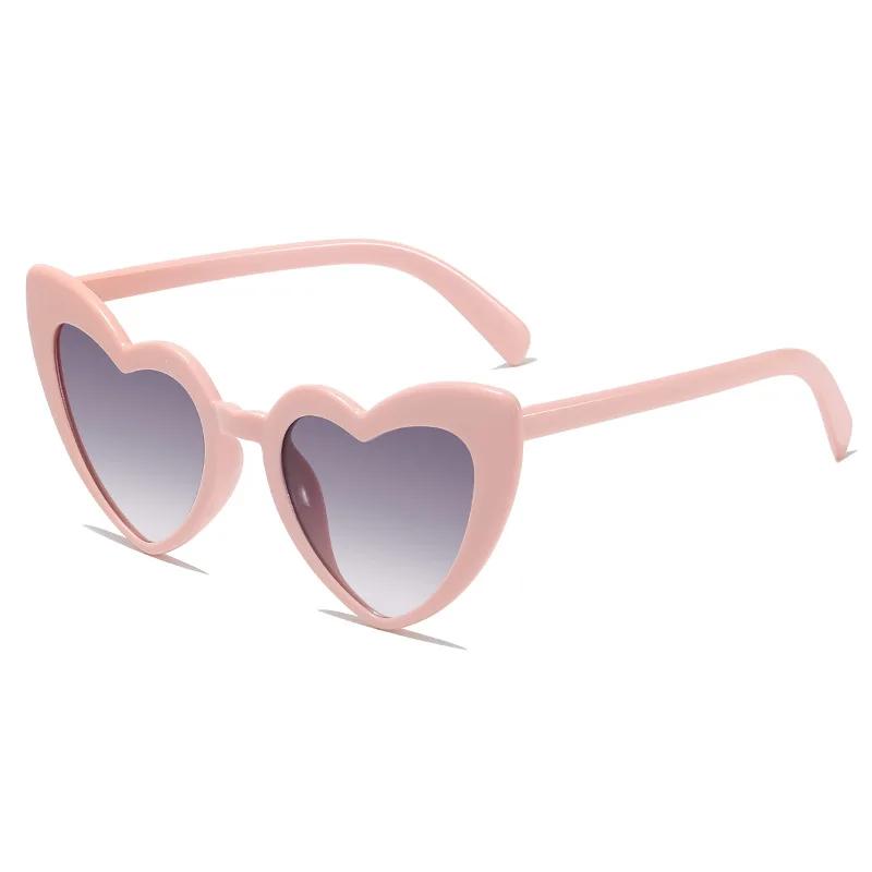 Cute Heart-Shaped Sunglasses For Men And Women Uv Protection Outdoor Beach Street Shooting Sun Protection Glasses Eye Protection