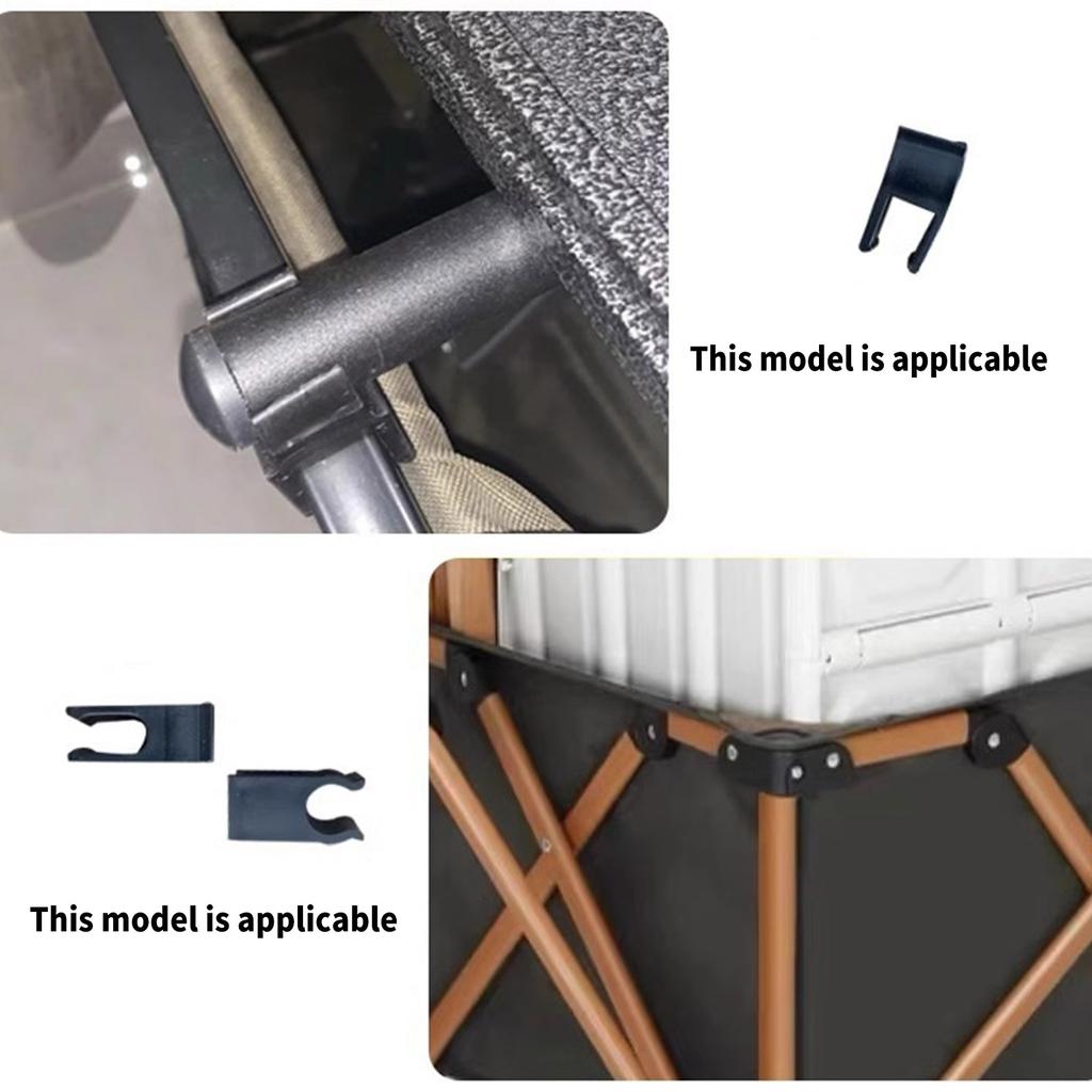 4Pcs Garden Trolley Cart Buckle for Garden Transportation Picnics Outdoor Travel Camping Wagon Card Buckle Spare Part