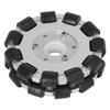 127mm Double Aluminum Omni Wheel with Bearing Rollers Omni Directional Wheel Replacement Parts 14073