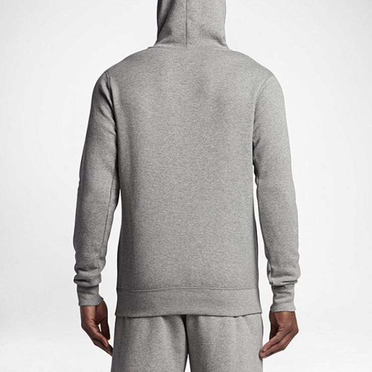 Jordan Мужская толстовка с капюшоном Knit Logo на флисовой подкладке Серая 834372-063