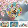 Подвесной кулон с алмазной росписью Собаки Бабочки Фениксы 5D DIY Алмазная роспись Подвеска со стразами Художественные подвески на окна