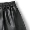 Women's High-Waisted Faux Leather Wide-Leg Shorts