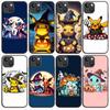 B-73 Pokemon Halloween Black Case for Redmi 10A 10C 12C 13C 9A 9C 9T A3X Note 10 9 9S 10S iPhone 11 12 13 14 15 16 X XS Pro Max Mini 7 8 Plus XR