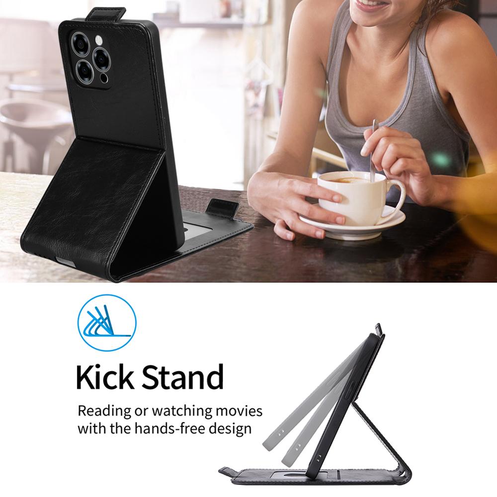 For Doogee Note 58 Pro/Note 58 Stand Case Magnetic Clasp Vertical Flip Leather Phone Cover with Card Holder