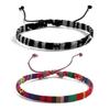 Pack of 12 Cotton Linen Bracelets Versatile Woven Bracelets Accessory Braided Chain for Daily Wear Dates Parties