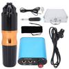 Tattoo Machine Pen Kit Rotary Tattoo Power Supply Foot Pedal with Storage Box for Tattoo Artists