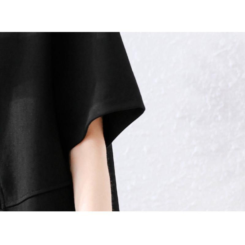 Dimanaf 2025 Новые летние футболки больших размеров, модные женские асимметричные свободные топы с коротким рукавом