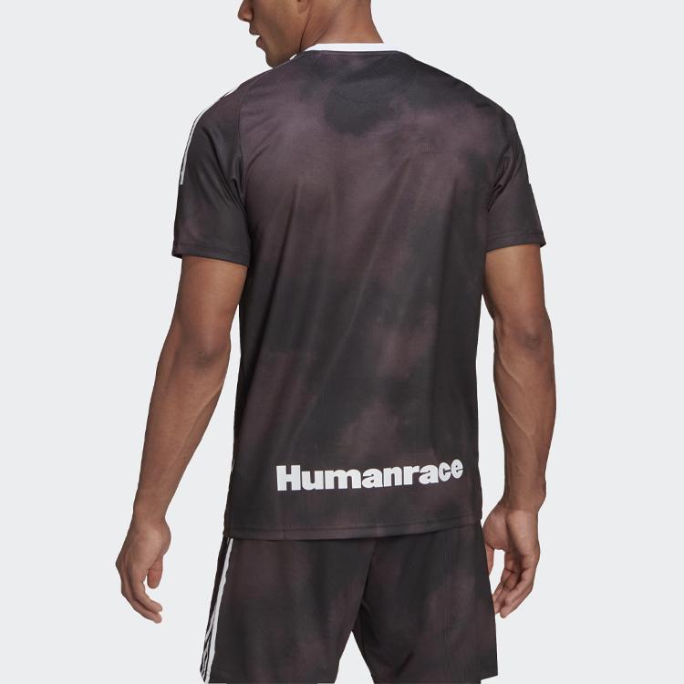 Adidas Джерси Real Madrid Human Race, черный/белый, мужская уличная одежда GJ9110