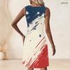 Plus Size Women Round Neck Sleeveless Tank Midi Dress Summer Casual Everyday Outfit
