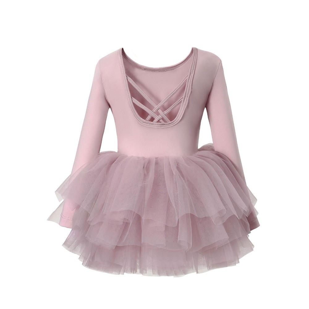 Cross Strap Kids Ballet Skirts Fluffy Ballet Performance Clothes Ballerina Fairy Dress  Examination