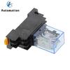 5 x AC DC 12V 24V 36V 110V  220V 380V 5A Coil DPDT 8Pins Red Light General Purpose Power Relay w Base MY2NJ MY2P HH52P