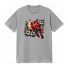 Adorable Red Cardinal Pair on Blooming Branch Spring Lovers T Shirt vintage Washed Comfortable designer clothes Slightly