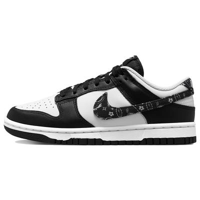 Dunk Low Черные женские кроссовки с узором пейсли белые DH4401-100