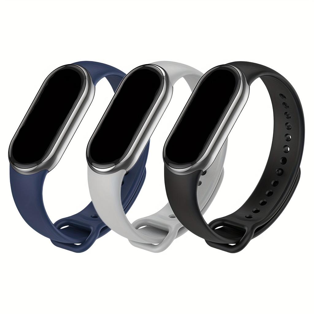 3 шт./уп. Ремешок для Xiaomi Band 8 9 10 Силиконовый браслет для Mi Band