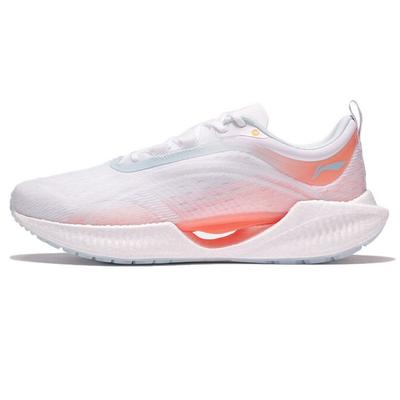 Li Ning супер легкие 19 амортизирующие нескользящие износостойкие низкие кроссовки для бега женские кроссовки белые оранжевые ARBS002-1