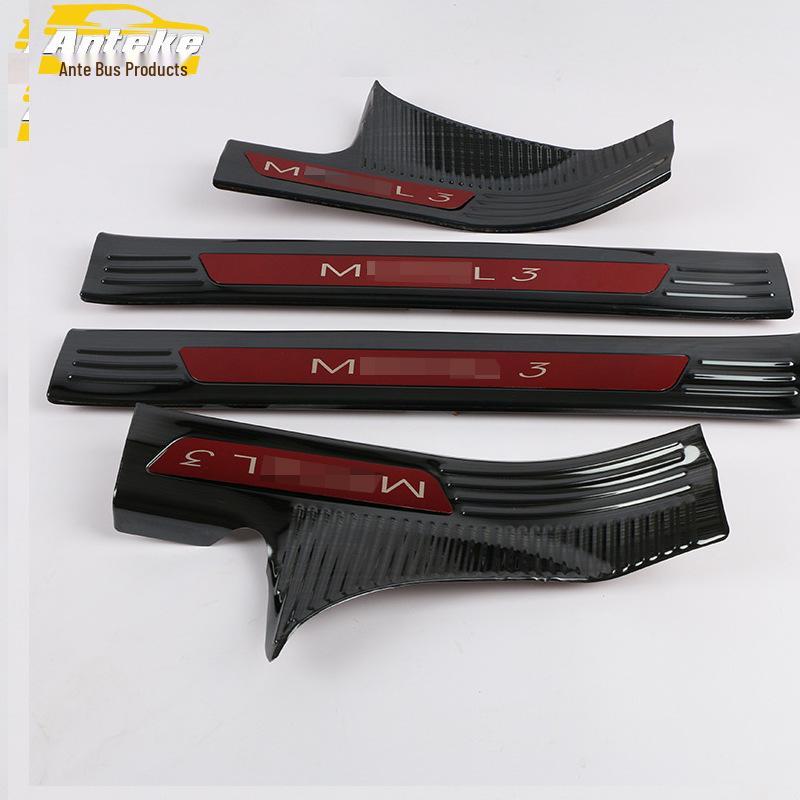 Model 3 Sill and Bumper Trim Kit for 2019 - Welcome Pedal Bright Strip