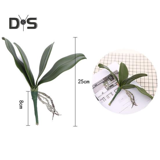Искусственное растение, бабочка, лист орхидеи, сделай сам, домашний офис, настольный декор бонсай