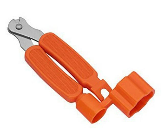 Multifunctional Guitar Tool: String Winder, Cutter, and Pin Puller Combo.