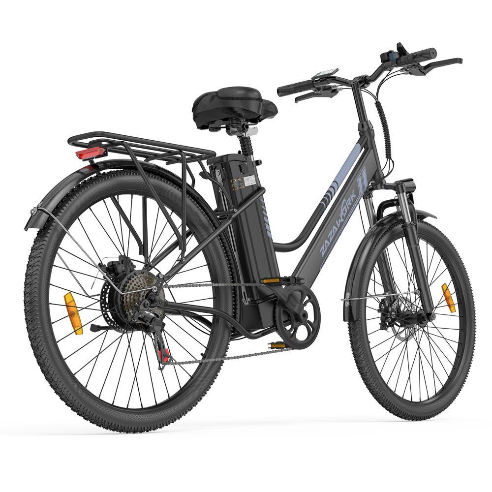 Electric Bicycle Zazawork C26 Pro 250W Motor 26" Tire City Electric Bike 36V 20Ah Urban Commuter Electric Bike 7 Speed Dual Disc Brakes
