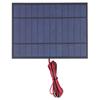 Solar Power Epoxy Module Board DC6V 6W Polysilicon Tool Supplies with 200cm Red Black Wire