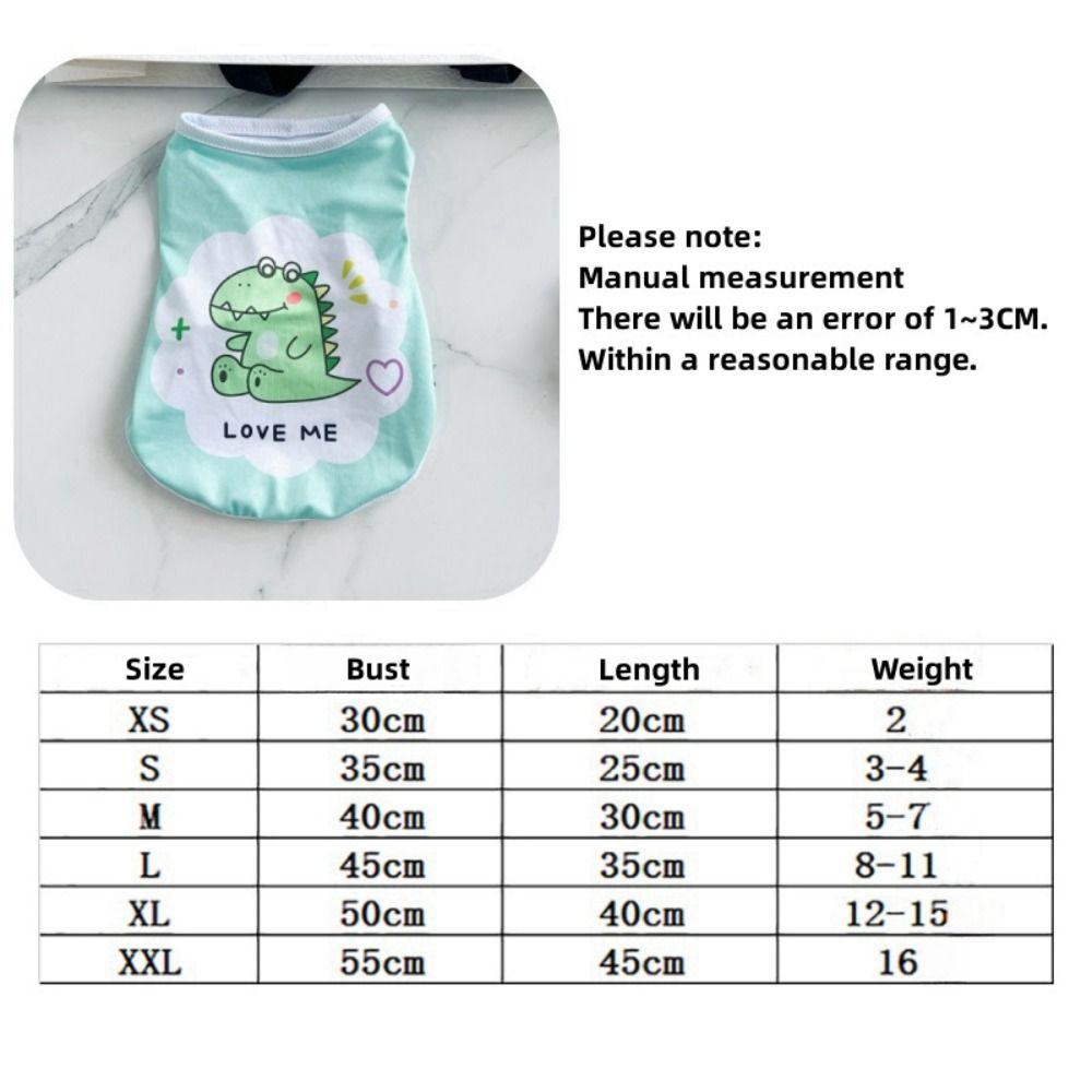 Small Dogs Dog T-Shirts Sleeveless Cat Puppy Clothes Cute Pet Vest