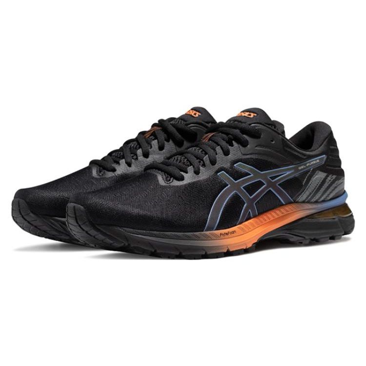 Asics Gel-Pursue 7 Удобная ткань Синтетическая кожа Низкий верх Кроссовки для бега Мужские кроссовки Черный Синий Оранжевый 1011B254-001