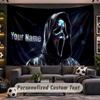 Scream Ghostface Personalized Tapestry Support Custom Name, Wall Art Home Decoration