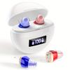 1 Pair Rechargeable Hearing Aids for Seniors & Adults with Noise Cancelling, Invisible In-Ear Digital Hearing Amplifiers