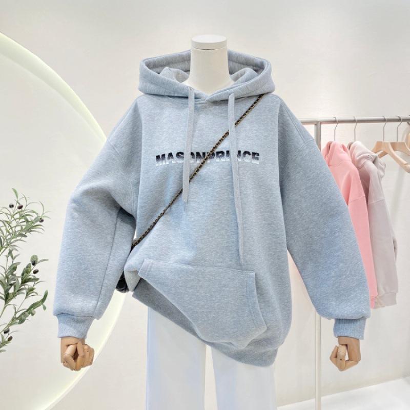 МОДА осень зима новый алфавит с капюшоном корейская версия ниша повседневный свитер для пары женщин ins ленивый стиль дизайн модная одежда
