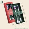 Cartoon Christmas Stainless Steel Cutlery Set: Colorful Spoon & Fork