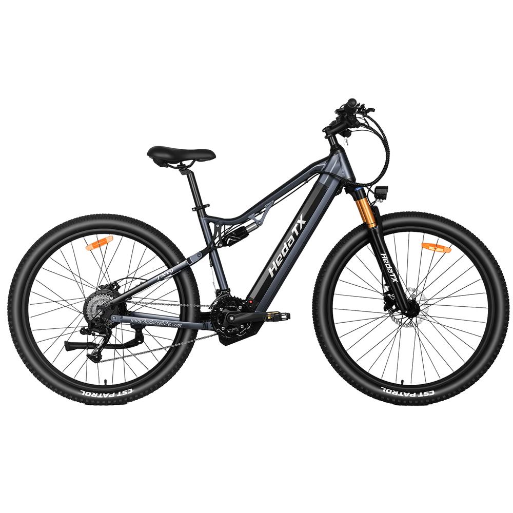 Hedatx TX19: 1000W eats mountains. 48V19.2Ah lasts weeks. 29×2.4" tires grip hard. Hydraulic brake reliable