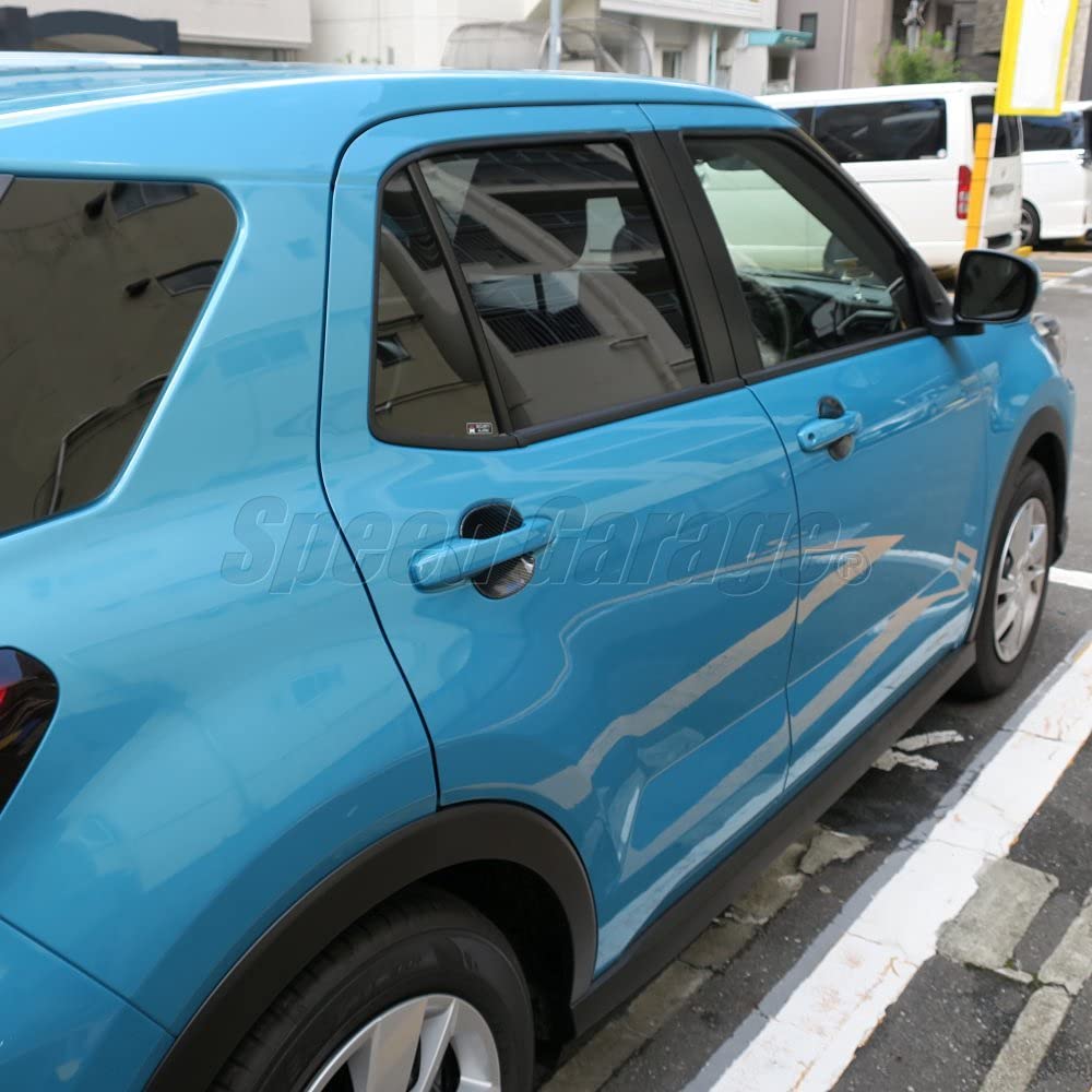 Speed Garage Защитная накладка на ручку двери (ручку-кнопку) Toyota Rise Daihatsu Rocky, Декоративная накладка, Карбон