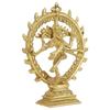 Brass Shiva Natraj Statue Idol, Standard, Gold, 1 Piece