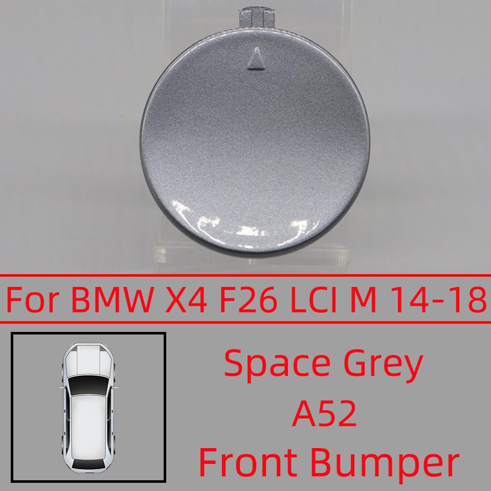 Front Rear Bumper Towing Hook Cover Shell Cap Hauling For BMW X4 F26 LCI M-Sport 2014-2018 #51118065883 51128066750