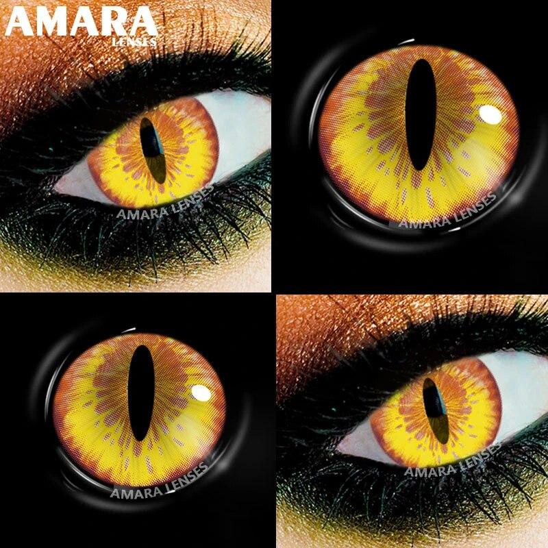 AMARA 2 шт. Косплей Аниме Глаза Линзы для глаз AYY Серия Макияж Шаринган Красота Контактные линзы Косметические цветные линзы для глаз Глаза