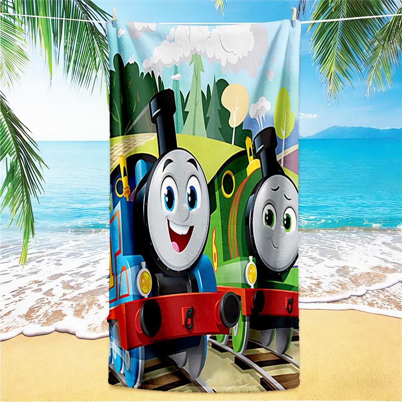 1pc Thomas Friends Thomas Way beach towel,quick drying absorbent beach towel,outdoor sports swimming beach towel,Soft and comfortable Y73019