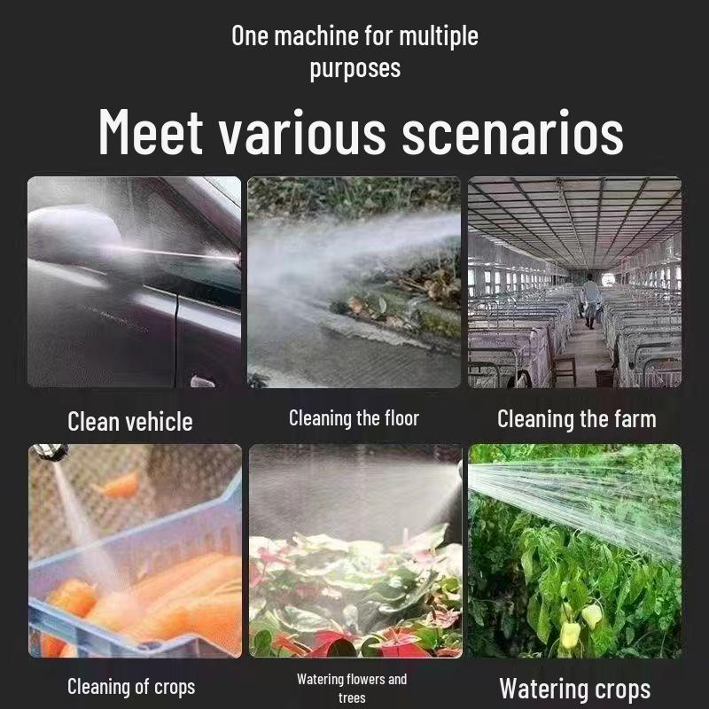 Портативная перезаряжаемая беспроводная автомойка высокого давления и водяной пистолет