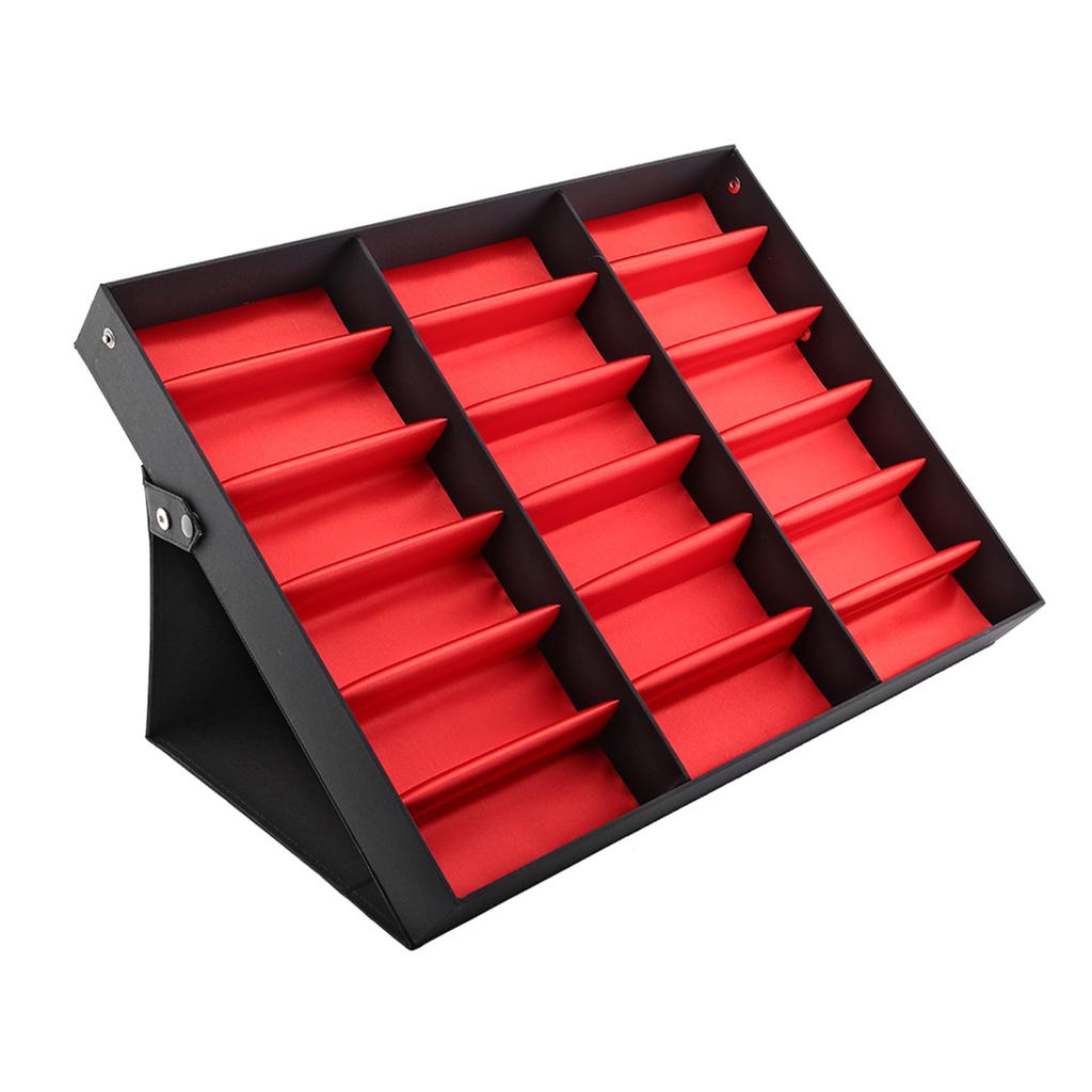 18 сеток, подставка для очков, коробка для хранения солнцезащитных очков, органайзер для очков, ювелирных изделий